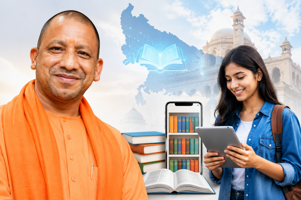 यूपी ग्राम पंचायतों में हाईटेक डिजिटल लाइब्रेरी, छात्र कर रहे प्रतियोगी परीक्षाओं की तैयारी