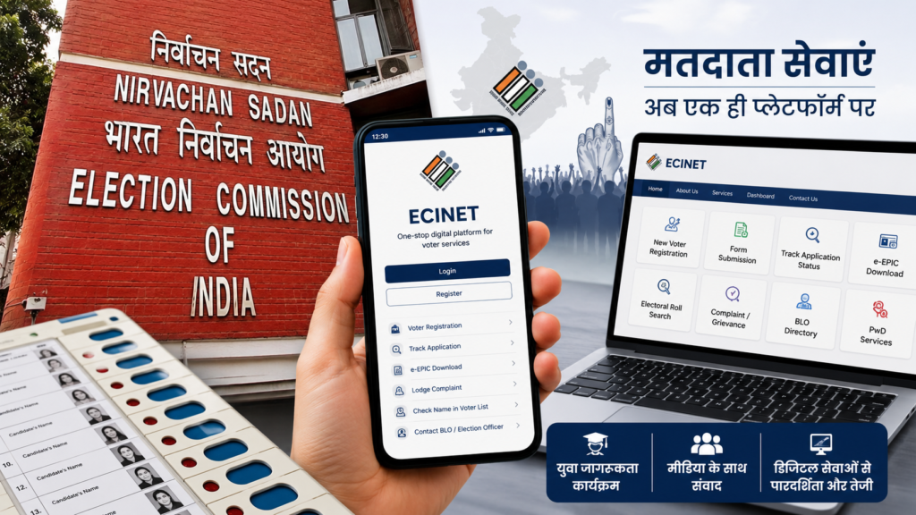 SIR विवाद के बीच चुनाव आयोग ने ECINET डिजिटल प्लेटफॉर्म और मतदाता जागरूकता अभियान शुरू किया