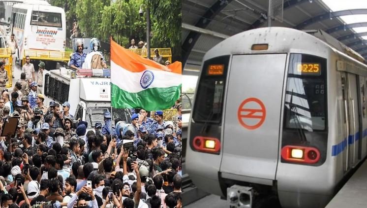 जंतर-मंतर Protest से पहले दिल्ली मेट्रो के 57 स्टेशनों पर सुरक्षा प्रतिबंध