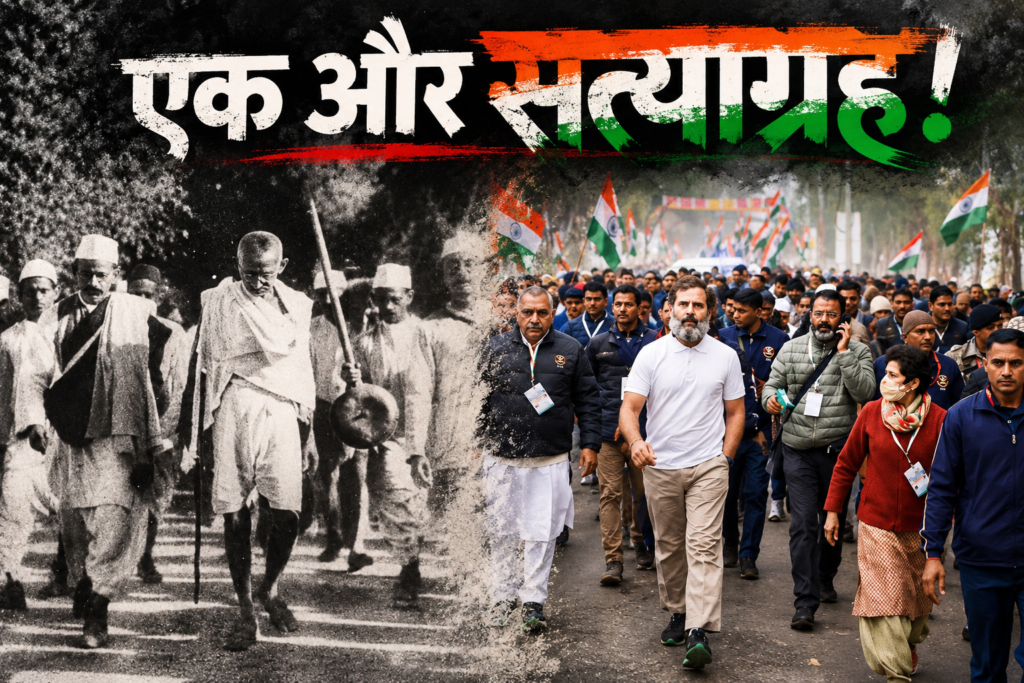 सत्याग्रह डिजिटल प्लेटफॉर्म लॉन्च करते राहुल गांधी